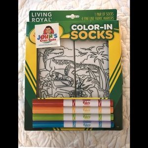 Crayola Color-In socks